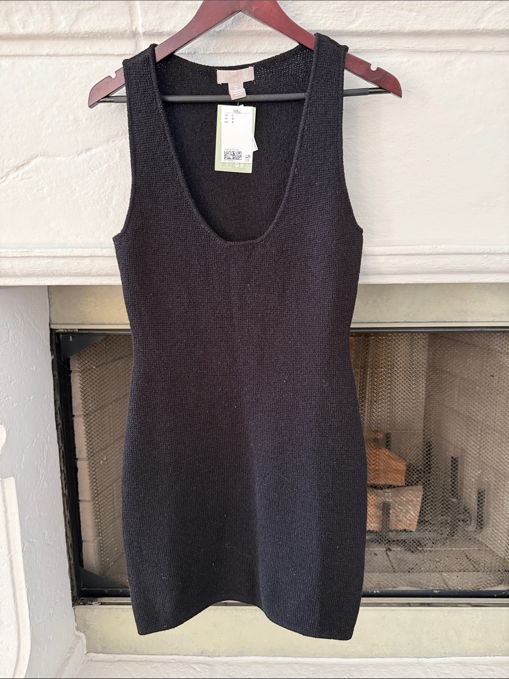 H & M Sleeveless Black Knit Tank Dress